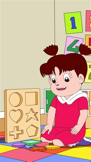 Learn Shapes Cartoon for Toddlers | Educational Video for Kids #learning #shapes
