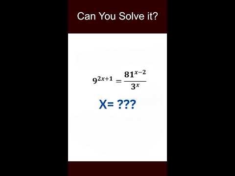 can you solve this math exponential problem? #shorts #youtubelive #maths #live