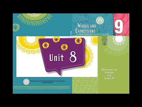 9th CLASS ENGLISH WORKBOOK UNIT 8 ANSWERS | NCERT | AP | HONEY BEE | UNIT 8 | PROJECT |unit 8