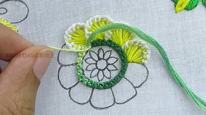 108K views · 5.9K reactions | https://youtu.be/qdiuiTguEQQ Super Creative Circle Flower Hand Embroidery Designs For Beginner Amazing Hand Embroidery | Crafty Needles 7 | Facebook