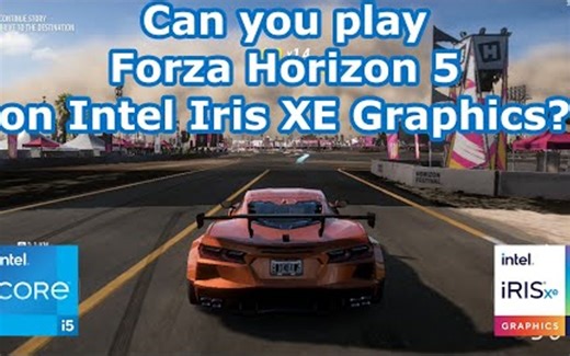 Xe核显也能玩地平线5？能而且帧数让人满意！！