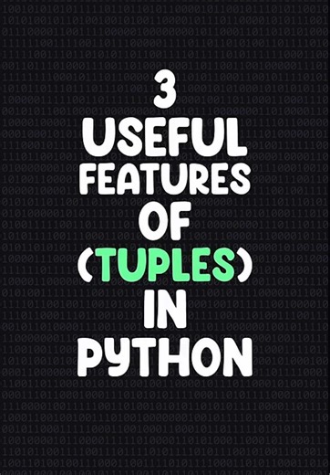 ✨3 Useful TUPLE Features!! #python #programming #coding