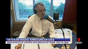 One of the founding voices of 3AW's hit breakfast radio show has died. Dean Banks was Ross Stevenson's first on air partner from 1990 to the year 2000. 7NEWS at 6pm | More local news: www.7NEWS.com.au/news/vic #7NEWS | 7NEWS Melbourne