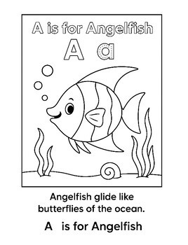Ocean Alphabet Coloring Pages A-Z | Preschool Sea Animals ABC Workbook