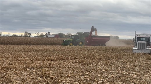 Delivering new equipment and seeing it in action is always rewarding! 🚜 Our latest S7 900 is helping streamline this year's corn harvest with Predictive Ground Speed, Autotrac turn automation, and Machine Sync with the tractor and grain cart. Ready to enhance efficiency and productivity on your farm? Let us know how automation can work for you! 🌽 #FarmEfficiency #AgProInnovations | Ag-Pro