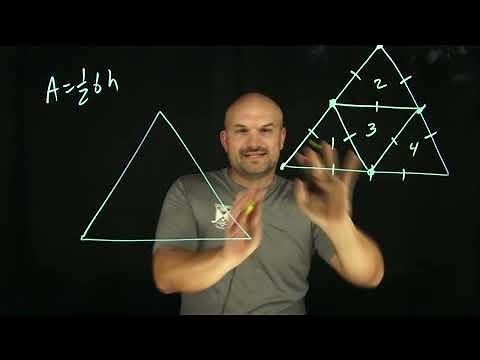 Break the Triangle into 4 equal sections