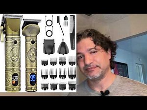 Professional Cordless Beard Trimmer & Hair Clippers for Men, Shaving Kit, Men's Grooming Kit