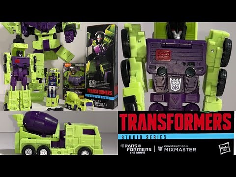 Transformers studio series Mixmaster review. SS 86 movie constructicon & combining to devastator