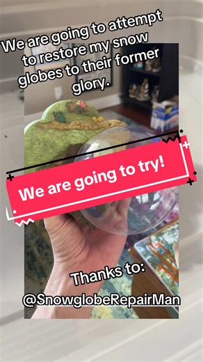 Restoring Disney Snow Globes: A DIY Journey