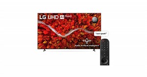 LG UHD Television 4K Smart TV 82 Inch UP80 Series Cinema Screen Design 4K Cinema HDR webOS Smart with ThinQ AI (2021 Model)