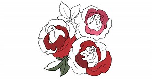 Roses Coloring Page for Kids ♥ Online and Print for Free!