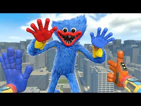 NO PUEDO ESCAPAR DE HUGGY WUGGY ATERRADOR DE POPPY PLAYTIME EN LA CIUDAD | GARRY'S MOD