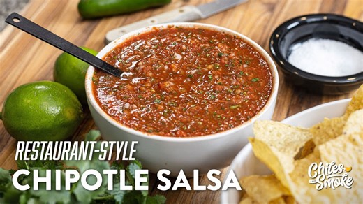 Restaurant style chipotle salsa in just five minutes