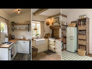 Tiny Country Kitchen Makeover | Vintage Style & Space-Saving Ideas.