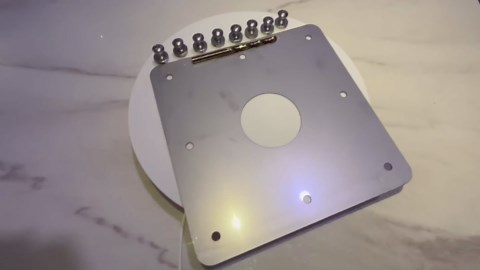 8"W 8"H Overall Size, Stainless Steel Water Return Repair Kit W/Fasteners & Drill Bits & 2-3/8" Thru Hole, Pool Wall Repair Panel, for Repairing Rusted Water Return Fittings on Above Ground Pool Walls