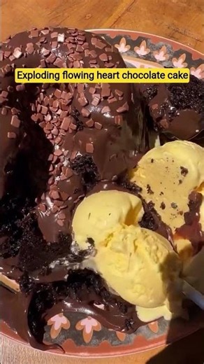 The ultimate chaotic, messy, and satisfying chocolate lava cake explosion! 🍫🔥 #cake
