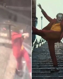 26K views · 916 reactions | Somebody filmed the iconic #Joker stair dance scene in real time.  | The Film Zone | Facebook