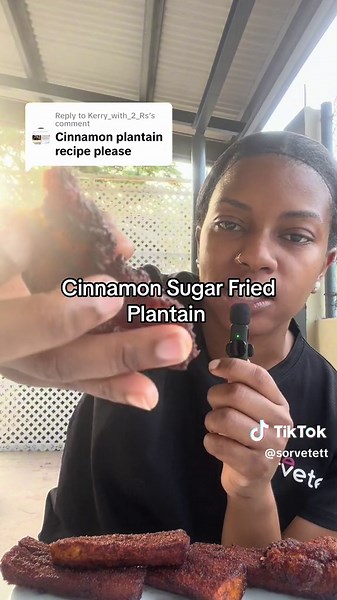 Cinnamon Sugar Fried Plantain Recipe
