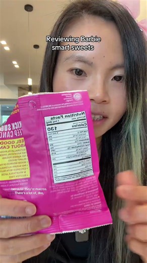 Trying Barbie favored smart sweets candy! SmartSweets #smartsweets #smartsweetsreview #candyreview