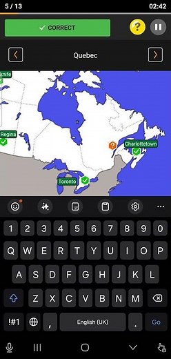 Naming capitals of Canadian provinces and territories