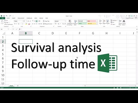 Part1- Kaplan Meier's survival analyses in Excel - Calculation of the follow up time