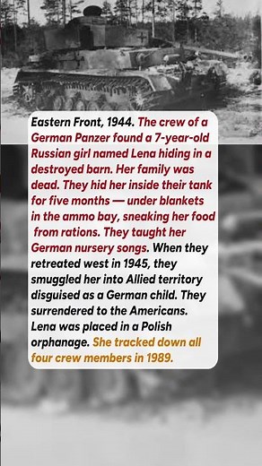 A Tank Crew Hid a Russian Orphan for 5 Months #short #history #ww2