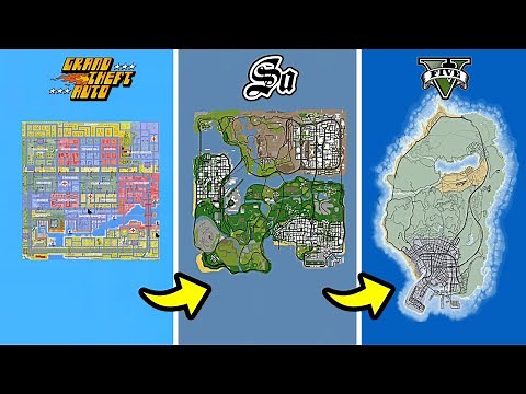 The Evolution of Maps in the GTA series (1997-2013)
