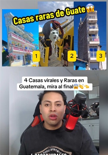 4 casas virales y raras en Guatemala, casa serpiente, casa pared, casa tumba, #casas #casasvirales #longervideos #😱 #incredible