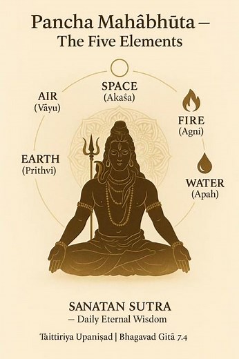 Pancha Mahabhuta Explained | Sanatan Dharma Wisdom from Upanishads & Gita