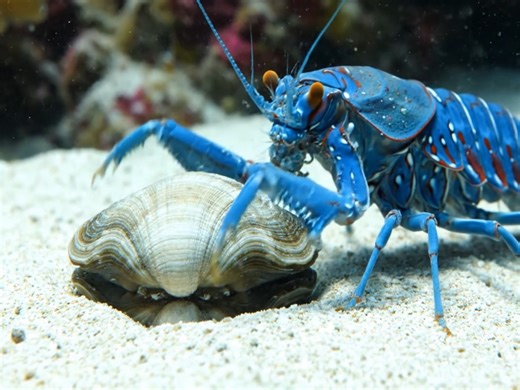 Mantis Shrimp Destroys Clam | Animals Life