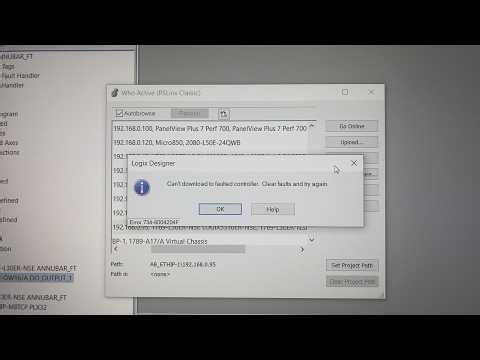 Allen Bradley Compactlogix 1769-L30ER-NSE How to Clear faults.