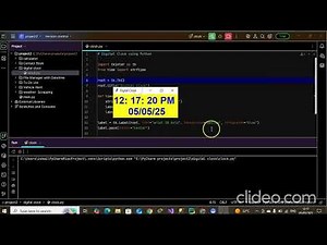Build a Digital Clock using Python GUI | Python Tkinter Tutorial | PyCharm