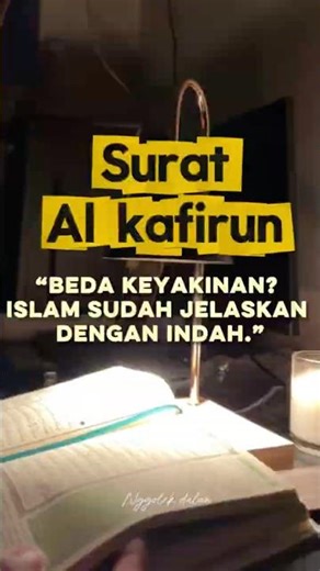 “Beda keyakinan? Islam sudah jelaskan dengan indah.”surat alkafirun #shortvideo #alquran