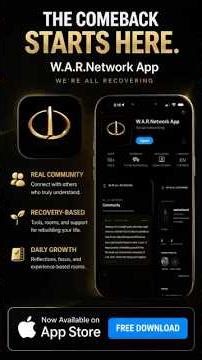 W.A.R. Network app is live. Free download on App Store. Join the movement.