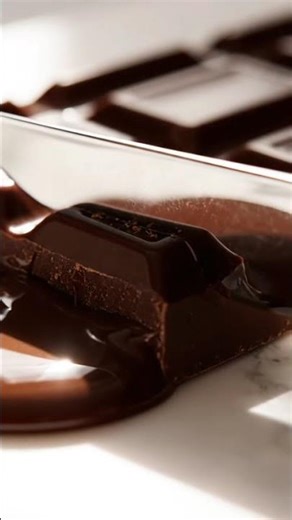 “Melting Canadian Dark Chocolate | ASMR Cutting & Soothing Sounds”