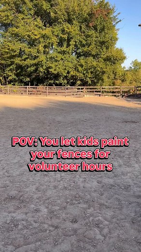 She was so proud tho… so I’m keeping it! #horses #barnmaintenance #kidsaresilly | Full Circle Riding Academy