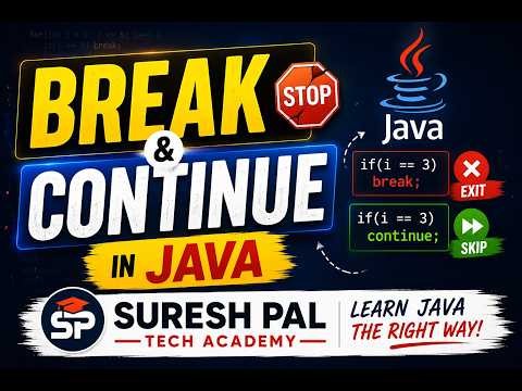 Break and Continue in Java Explained with Examples | Java Tutorial for Beginners