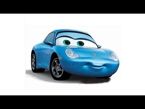 How to draw CARS 3 Sally Carrera for kids, Sally Carrera Cars Lightning McQueen