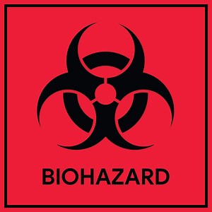 Biohazard Stickers Signs (Pack of 10) | Decals for Labs, Hospitals, and Industrial Use by Sutter Signs