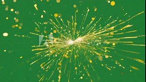 explosive confetti animations each designed for transparent background green screen engaging 4K video popping various directions center