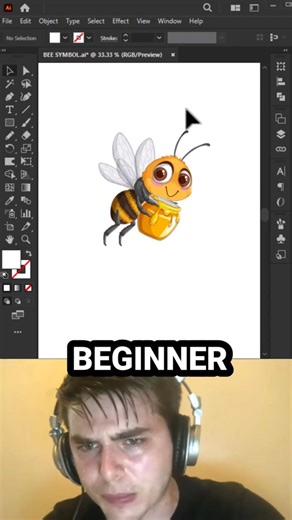 Beginner VS Pro Artist: Adobe Illustrator #AdobeIllustrator #DesignTips #VectorArt