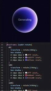 🔥 Pure CSS Loader Animation | Generating Text Effect | HTML CSS #shorts