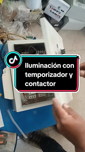 Control de Iluminación con Temporizador y Contactor