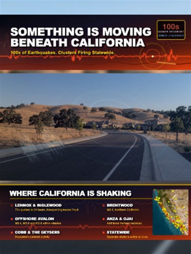 California earthquakes swarm: hundreds of tremors in days