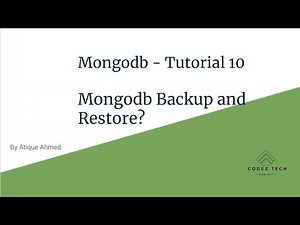 Mongodb Tutorial 10 - What is Mongodb backup and restore? How to perform step by step