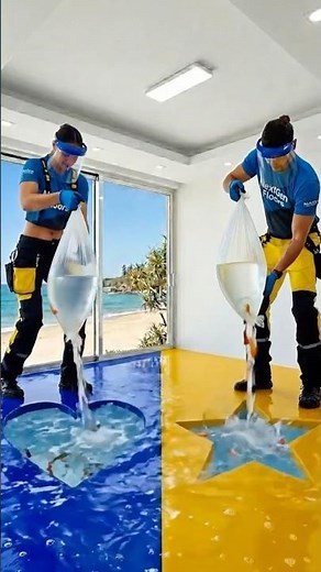 I Can't Believe This Floor Is Real 😳 #epoxy