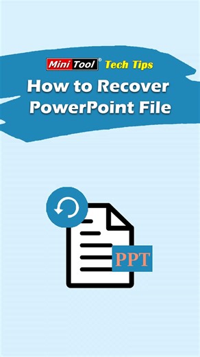 Looking for a method to recover PowerPoint file on Windows? Follow this short video to restore your file from the Recycle Bin or by using data recovery software. #DataRecovery #recoverdeletedfiles #RecoverData | MiniTool