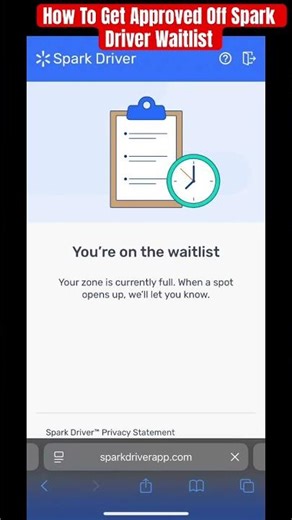 How To Get Approved off Spark Driver Waitlist#spark#waitlist#sparkdriver #sparkdelivery m#waitlisted