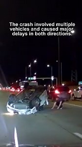 5.4K views · 94 reactions | The crash involved multiple vehicles and caused major delays in both directions. | Dashcam Lessons | Facebook