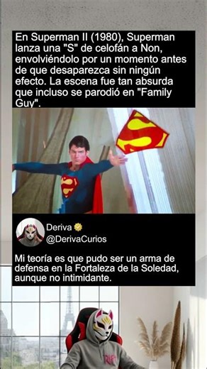 En Superman II, el héroe lanza un escudo de celofán que no sirve de nada #shorts #films